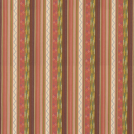 G P & J BAKER BF11060.3.0 RUNAWAY CORAL/GREEN Fabric - Eade's Wallpaper