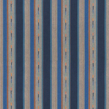 G P & J BAKER BF11062.2.0 BUNTY INDIGO Fabric - Eade's Wallpaper