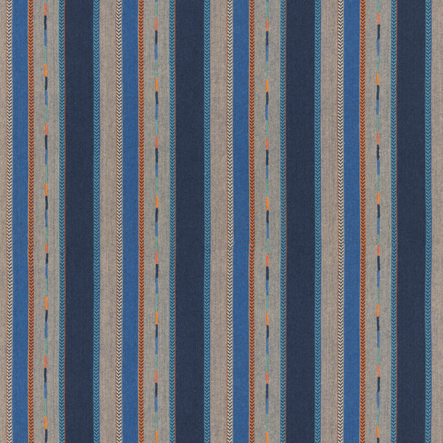 G P & J BAKER BF11062.2.0 BUNTY INDIGO Fabric - Eade's Wallpaper
