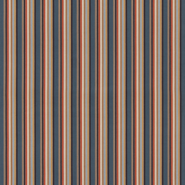 G P & J BAKER BF11063.2.0 WILD ONE INDIGO/COCOA Fabric - Eade's Wallpaper