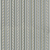 G P & J BAKER BF11081.1.0 HALKI STRIPE TEAL/OCHRE Fabric - Eade's Wallpaper