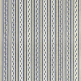 G P & J BAKER BF11081.2.0 HALKI STRIPE BLUE Fabric - Eade's Wallpaper