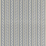 G P & J BAKER BF11081.2.0 HALKI STRIPE BLUE Fabric - Eade's Wallpaper