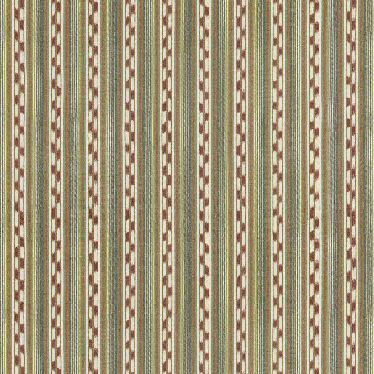 G P & J BAKER BF11081.4.0 HALKI STRIPE JAZZ Fabric - Eade's Wallpaper