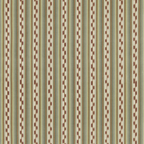 G P & J BAKER BF11081.4.0 HALKI STRIPE JAZZ Fabric - Eade's Wallpaper