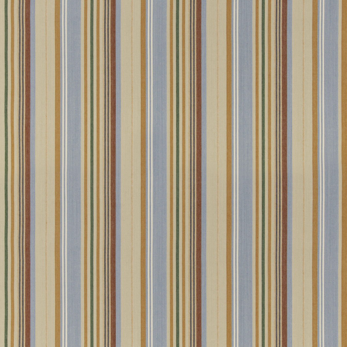 G P & J BAKER BF11082.2.0 PETRA STRIPE SOFT BLUE Fabric - Eade's Wallpaper