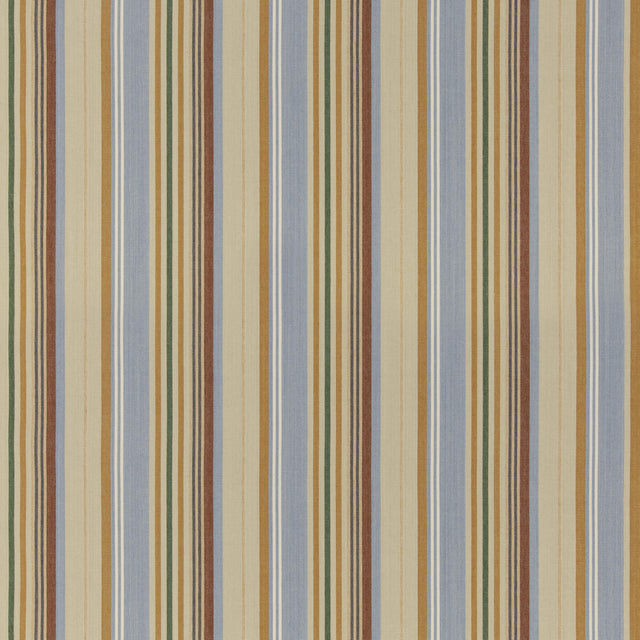G P & J BAKER BF11082.2.0 PETRA STRIPE SOFT BLUE Fabric - Eade's Wallpaper