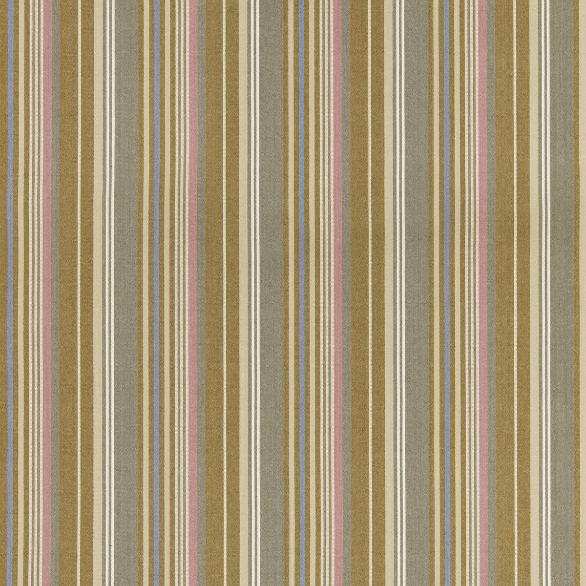 G P & J BAKER BF11082.3.0 PETRA STRIPE SAND/GREY Fabric - Eade's Wallpaper
