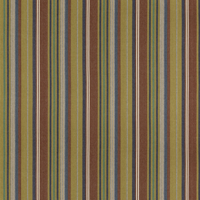 G P & J BAKER BF11082.4.0 PETRA STRIPE JAZZ Fabric - Eade's Wallpaper