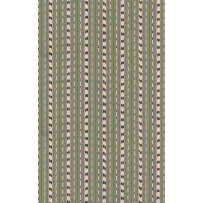 G P & J BAKER BASIL STRIPE BF11114.1.0 in GREEN/INDIGO Fabri