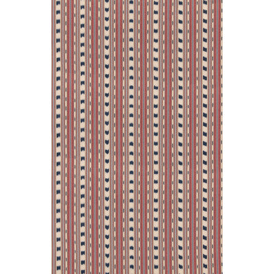 G P & J BAKER BASIL STRIPE BF11114.5.0 in RED/INDIGO Fabric 