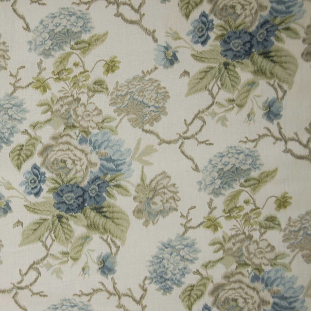 LEE JOFA BFC-3505.53.0 CHELVERTON II BLUE/GREEN Fabric - Eade's Wallpaper