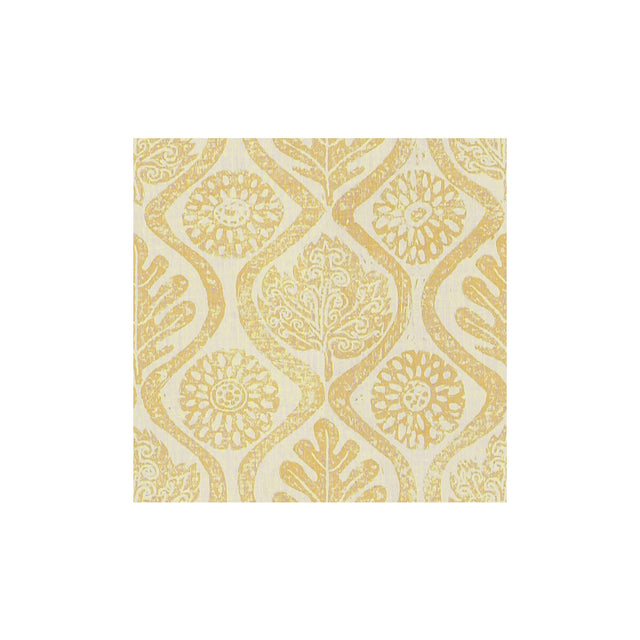 LEE JOFA BFC-3514.14.0 OAKLEAVES YELLOW Fabric - Eade's Wallpaper