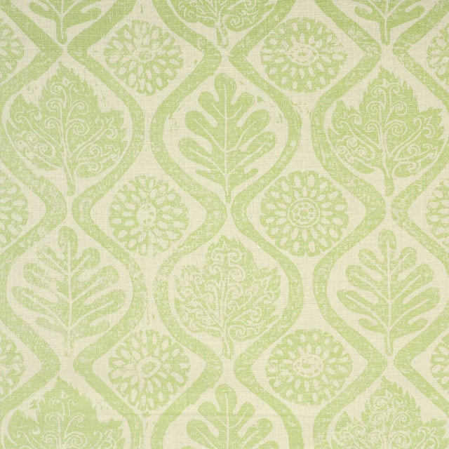 LEE JOFA BFC-3514.23.0 OAKLEAVES LIME Fabric - Eade's Wallpaper