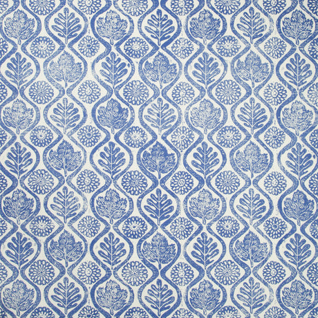 LEE JOFA BFC-3514.50.0 OAKLEAVES AZURE Fabric - Eade's Wallpaper