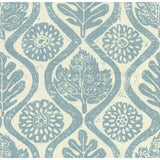 LEE JOFA BFC-3514.5.0 OAKLEAVES BLUE Fabric - Eade's Wallpaper
