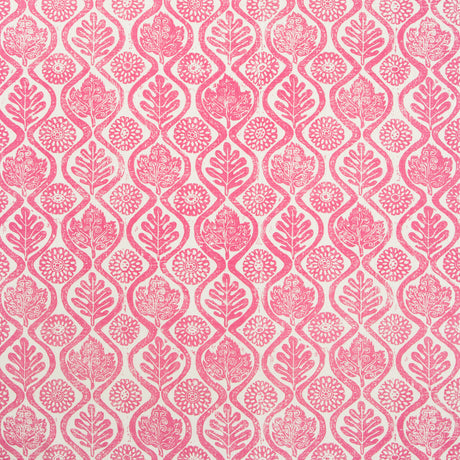 LEE JOFA BFC-3514.7.0 OAKLEAVES FUSCHIA Fabric - Eade's Wallpaper