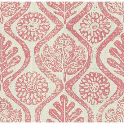 LEE JOFA BFC-3514.79.0 OAKLEAVES PINK Fabric - Eade's Wallpaper