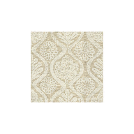 LEE JOFA BFC-3515.1.0 OAKLEAVES WHITE/OAT Fabric - Eade's Wallpaper
