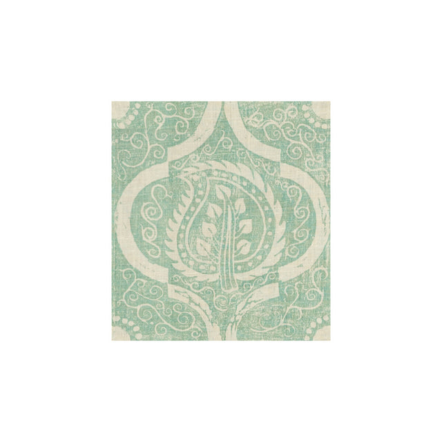LEE JOFA BFC-3516.13.0 PERSIAN LEAF AQUA Fabric - Eade's Wallpaper