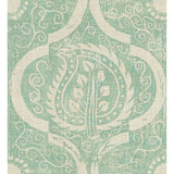 LEE JOFA BFC-3516.13.0 PERSIAN LEAF AQUA Fabric - Eade's Wallpaper