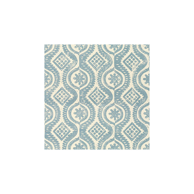LEE JOFA BFC-3518.15.0 DAMASK BLUE Fabric - Eade's Wallpaper