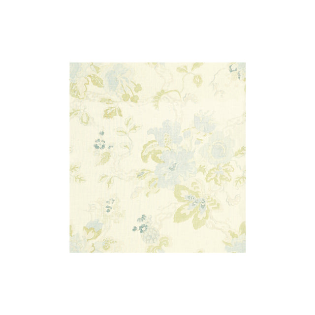 LEE JOFA BFC-3520.315.0 PARNHAM BLUE/GREEN Fabric - Eade's Wallpaper