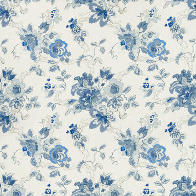 LEE JOFA BFC-3520.5.0 PARNHAM AZURE Fabric - Eade's Wallpaper