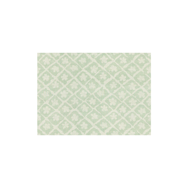 LEE JOFA BFC-3521.13.0 POMEROY AQUA/OYSTER Fabric - Eade's Wallpaper