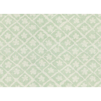 LEE JOFA BFC-3521.13.0 POMEROY AQUA/OYSTER Fabric - Eade's Wallpaper