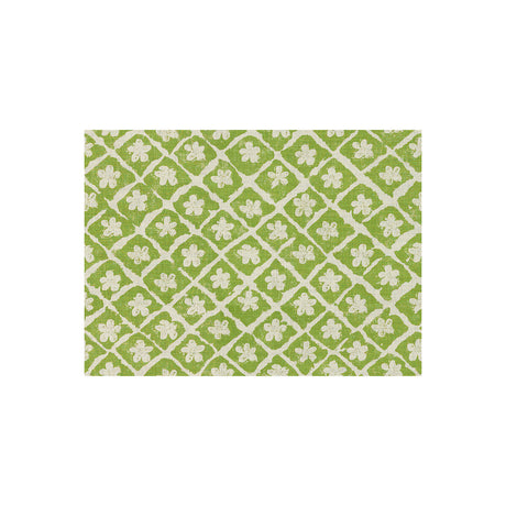 LEE JOFA BFC-3521.3.0 POMEROY GREEN/OYSTER Fabric - Eade's Wallpaper
