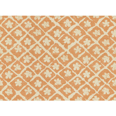 LEE JOFA BFC-3522.22.0 POMEROY PUMPKIN/NATURAL Fabric - Eade's Wallpaper