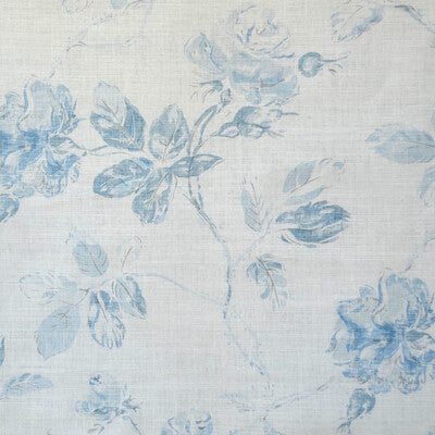 LEE JOFA BFC-3534.15.0 MARLOW BLUE/OYSTER Fabric - Eade's Wallpaper
