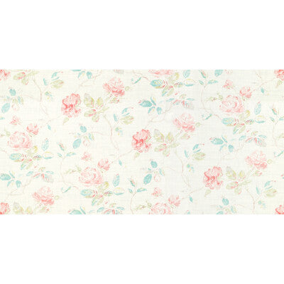 LEE JOFA BFC-3534.723.0 MARLOW TURQ/PINK/OYS Fabric - Eade's Wallpaper