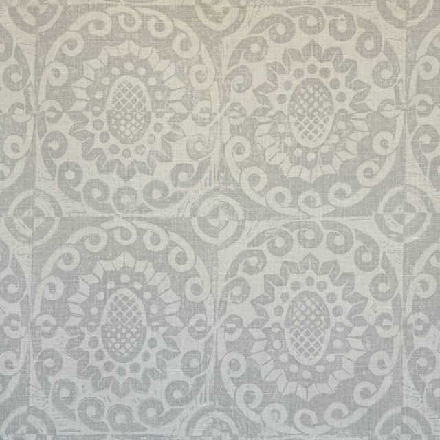 LEE JOFA BFC-3623.1.0 PINEAPPLE ON OYSTER PALE TAUPE Fabric - Eade's Wallpaper