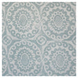 LEE JOFA BFC-3623.3.0 PINEAPPLE ON OYSTER AQUA Fabric - Eade's Wallpaper