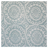 LEE JOFA BFC-3623.3.0 PINEAPPLE ON OYSTER AQUA Fabric - Eade's Wallpaper
