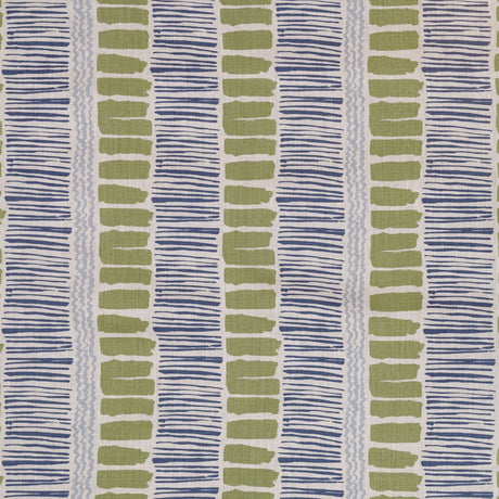 LEE JOFA BFC-3624.235.0 SALTAIRE LIME/INDIGO/BLUE Fabric - Eade's Wallpaper