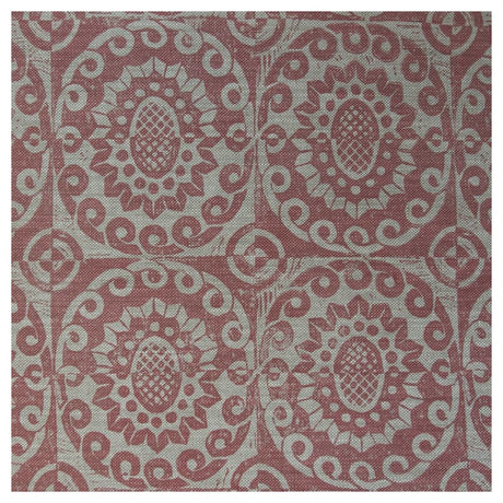 LEE JOFA BFC-3628.7.0 PINEAPPLE ON OATMEAL PINK Fabric - Eade's Wallpaper