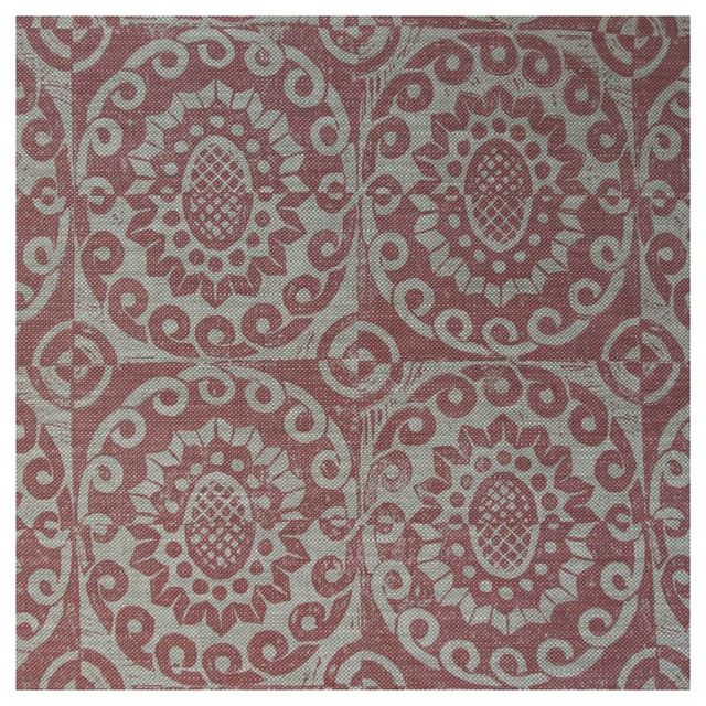 LEE JOFA BFC-3628.7.0 PINEAPPLE ON OATMEAL PINK Fabric - Eade's Wallpaper