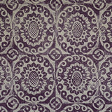 LEE JOFA BFC-3629.10.0 PINEAPPLE ON RUSTIC AUBERGINE Fabric - Eade's Wallpaper