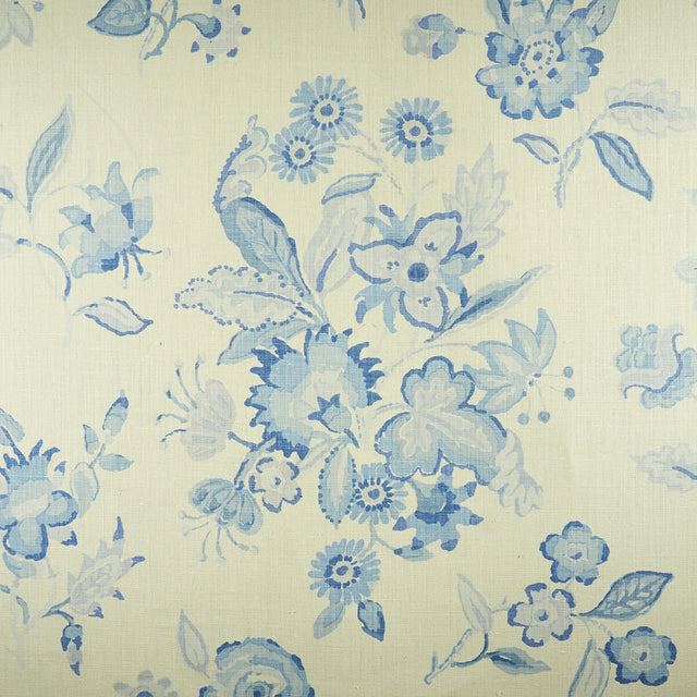 LEE JOFA BFC-3633.5.0 HADLEIGH BLUE Fabric - Eade's Wallpaper
