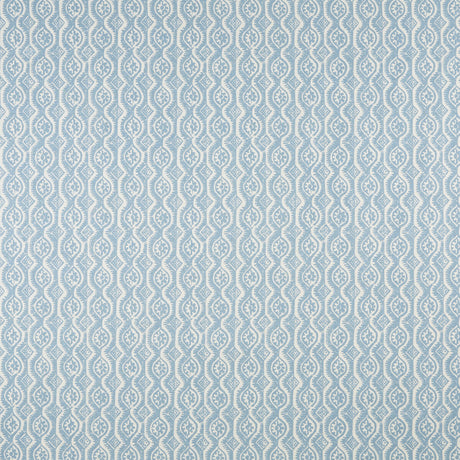 LEE JOFA BFC-3642.5.0 SMALL DAMASK BLUE Fabric - Eade's Wallpaper