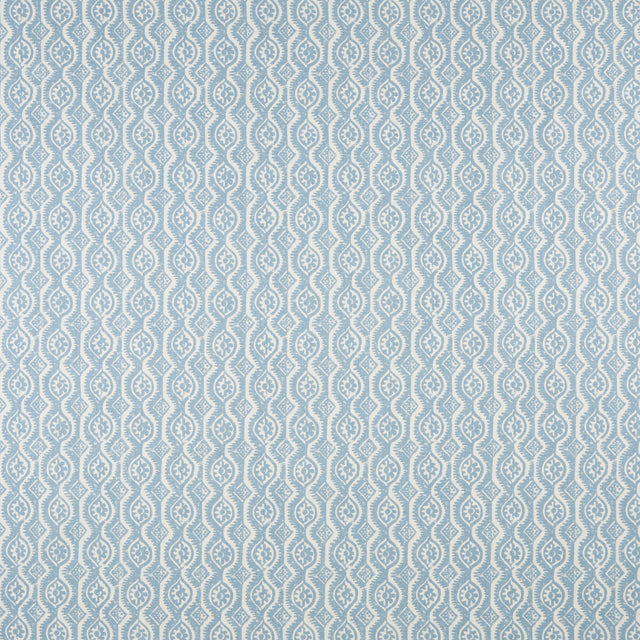 LEE JOFA BFC-3642.5.0 SMALL DAMASK BLUE Fabric - Eade's Wallpaper