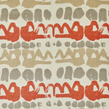 LEE JOFA BFC-3649.1121.0 ALTAMIRA RED/GREY Fabric - Eade's Wallpaper