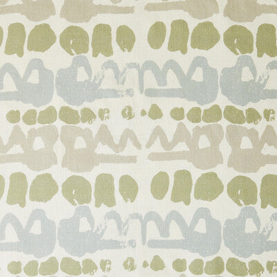LEE JOFA BFC-3649.1130.0 ALTAMIRA GREEN/STONE Fabric - Eade's Wallpaper