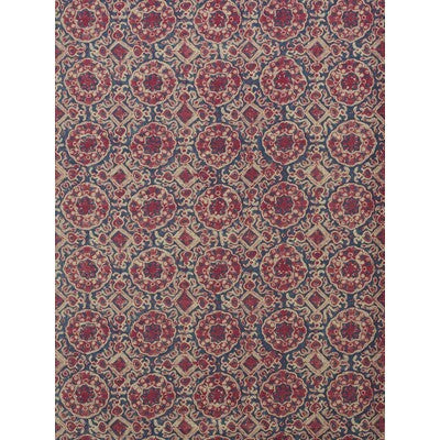 LEE JOFA BFC-3652.195.0 ASHCOMBE RED/BLUE Fabric - Eade's Wallpaper