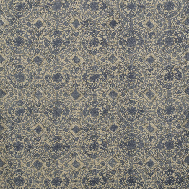 LEE JOFA BFC-3652.5.0 ASHCOMBE BLUE Fabric - Eade's Wallpaper
