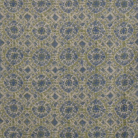 LEE JOFA BFC-3652.523.0 ASHCOMBE BLUE/GREEN Fabric - Eade's Wallpaper