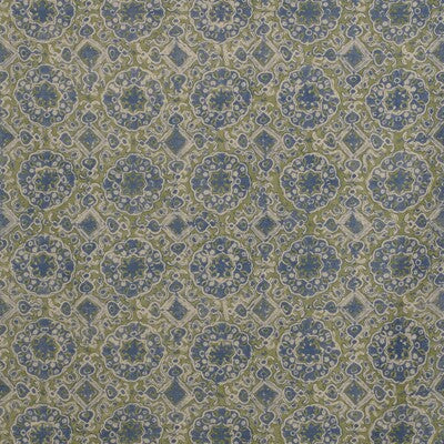 LEE JOFA BFC-3652.523.0 ASHCOMBE BLUE/GREEN Fabric - Eade's Wallpaper